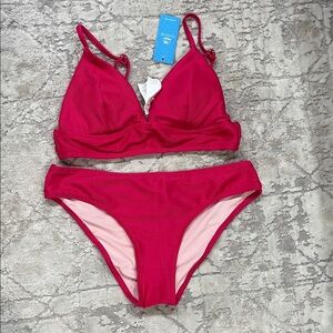 Cupshe hot pink bikini new with tags